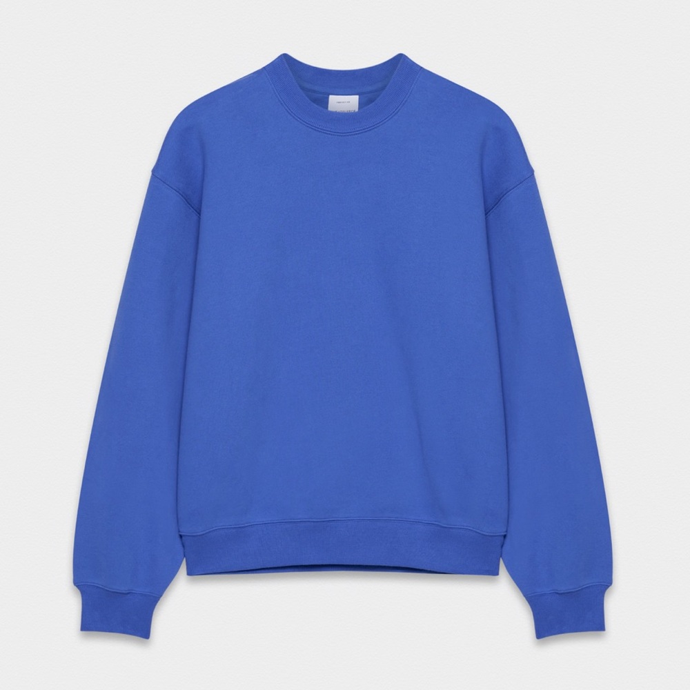 Aritzia Jazz Blue (sold out)   CozySweatfleece Perfect Crew Sweatshirt Crewneck